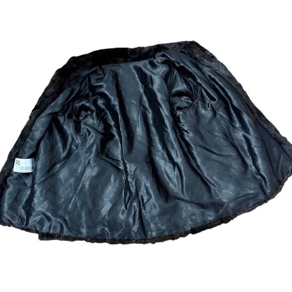 PD Furs Mink Fur Coat Dark Brown Vintage Size Large - Picture 4 of 7